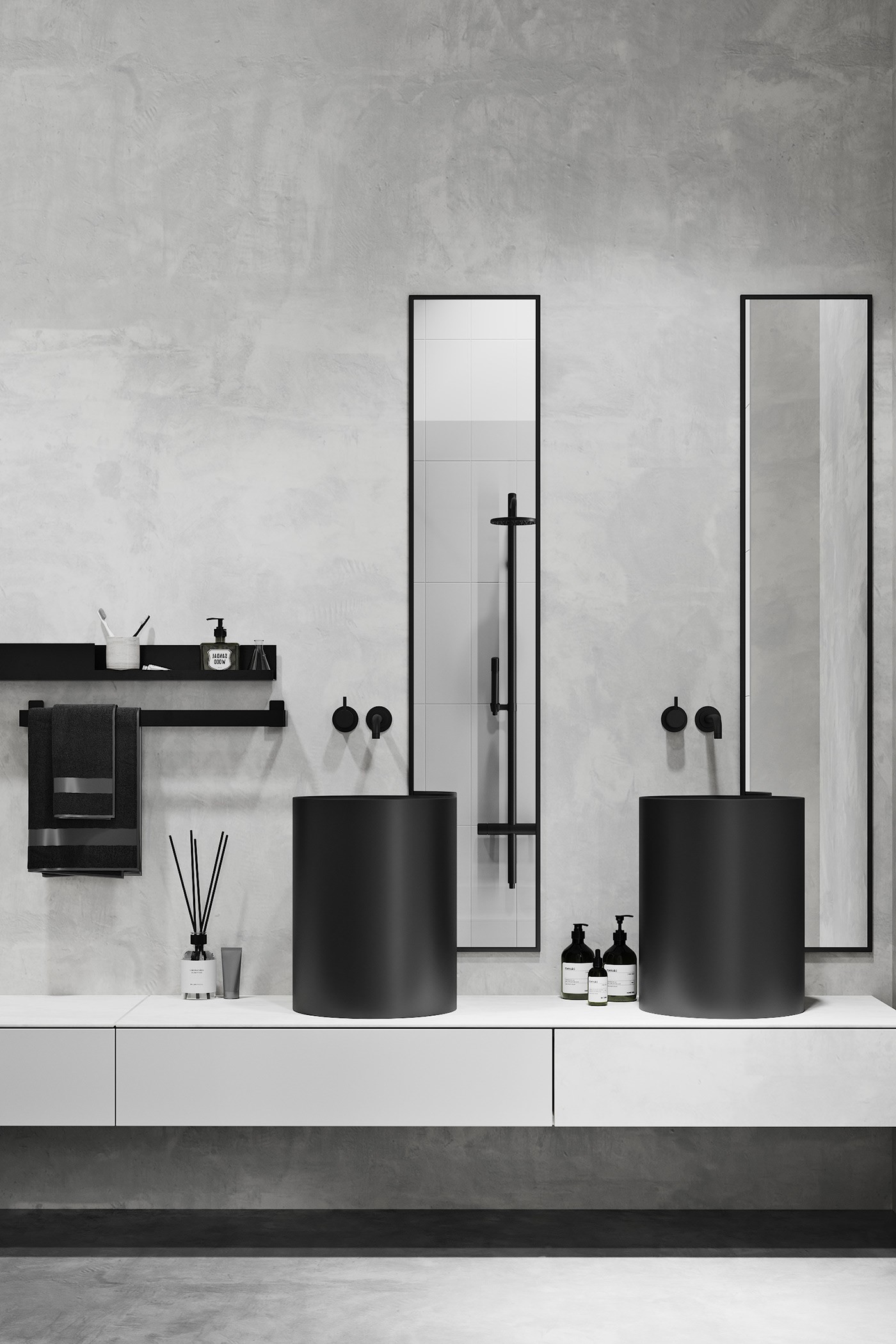 灰色系小空间公寓设计 超有氛围感！-17