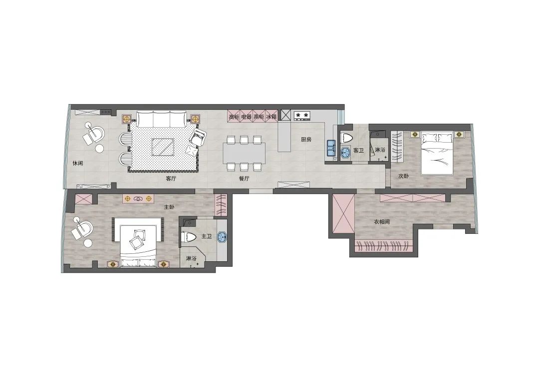 粉色梦幻空间,打造独立女性专属领地-48