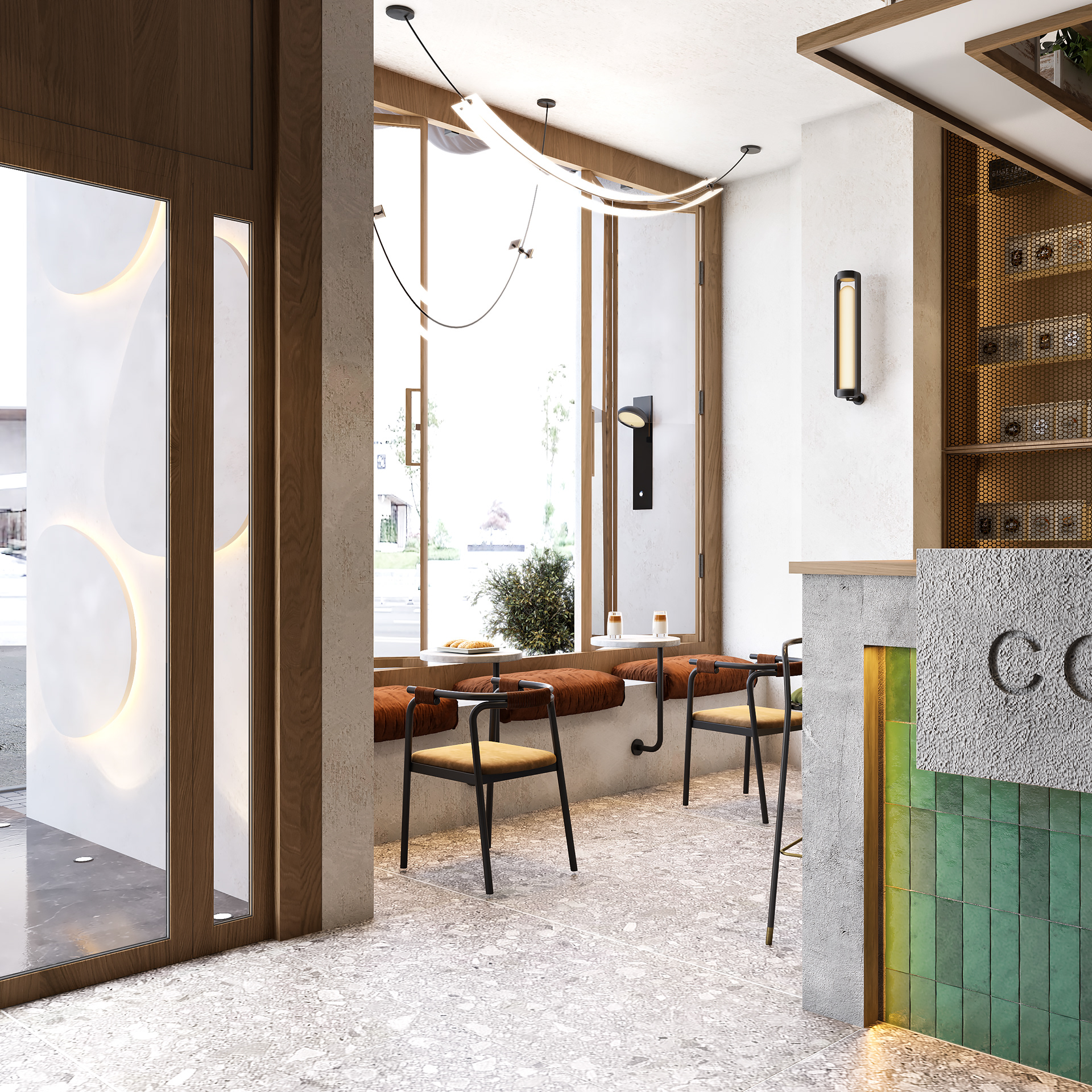 咖啡馆兼餐馆丨For S.Seven in KSA-7