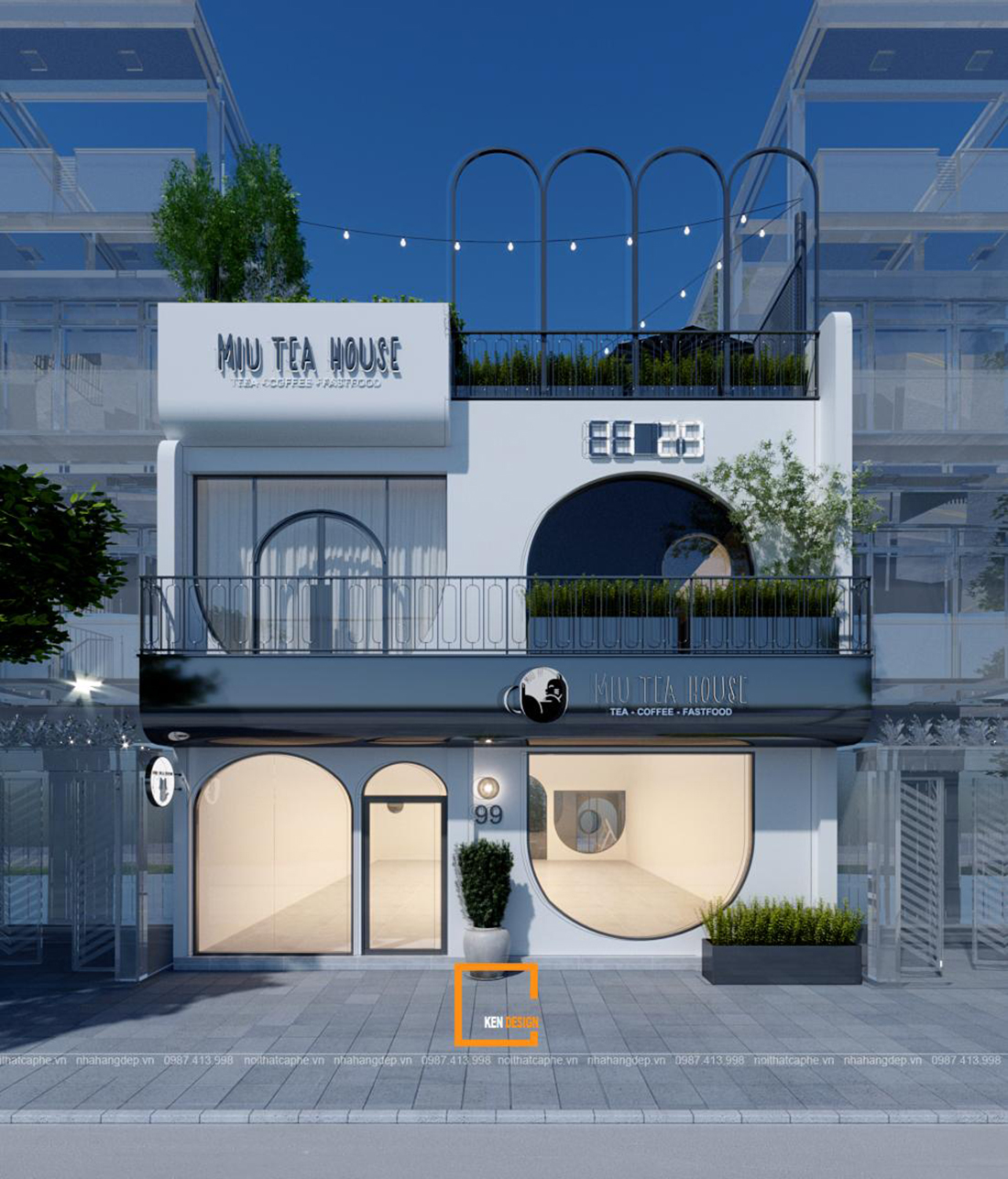 MIU TEA HOUSE宠物咖啡馆设计丨越南丨KenDesign-5