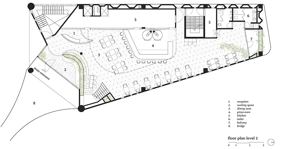 Ark Pavilion for Pizza 4P’s 餐厅丨越南海防丨Takashi Niwa Architects-55