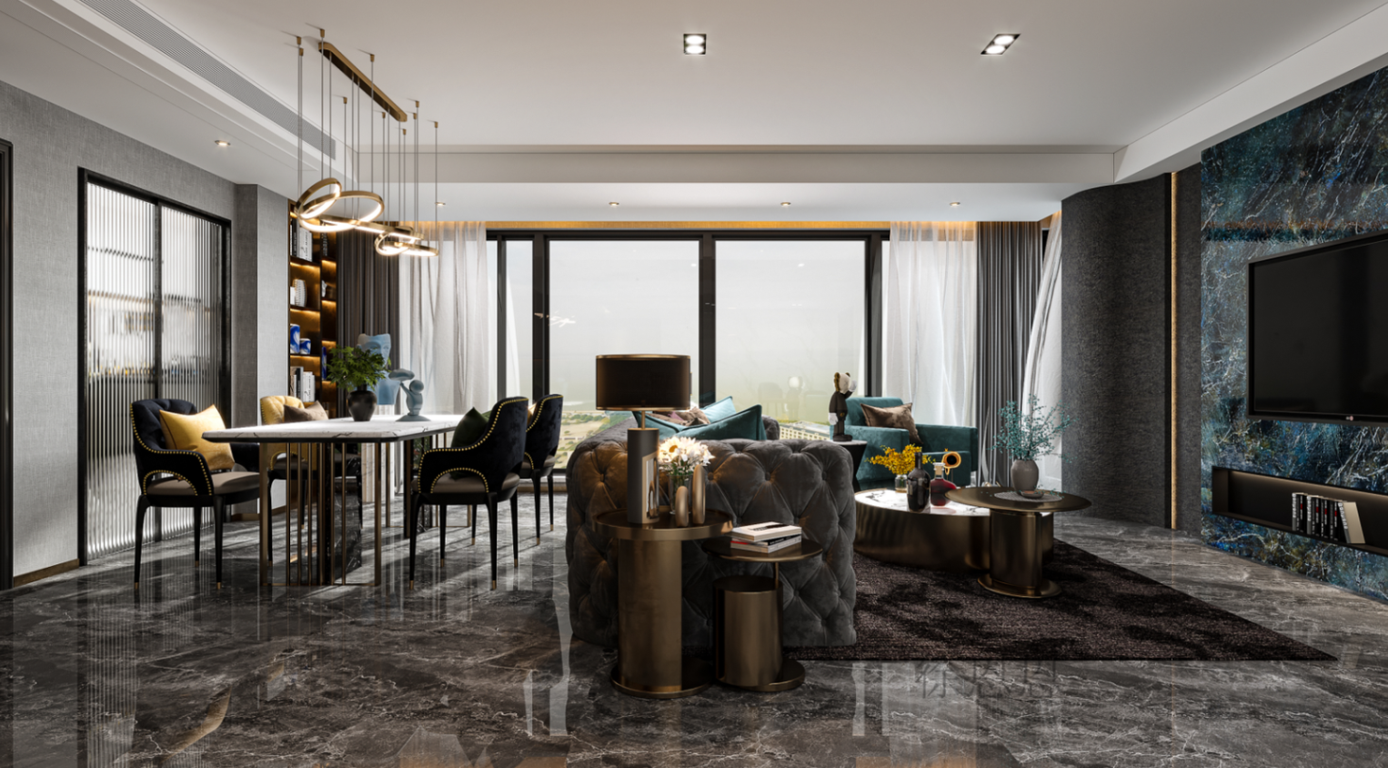 港式轻奢，精致优雅的空间设计-6