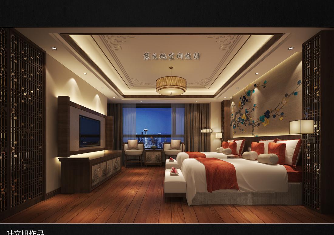 
6种风格的酒店标间 -1