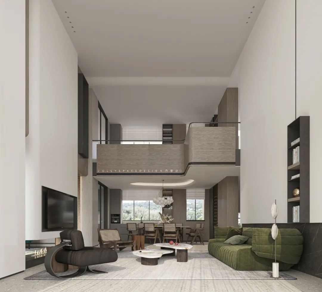 东莞璞邸 | 曲线之美,诠释顶层复式住宅设计-19