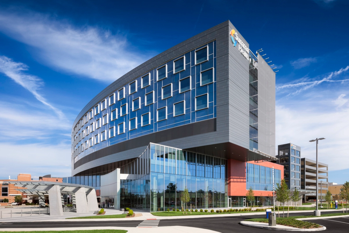 Summa Health Akron Campus West Tower | 曲线美学打造健康空间新典范-12