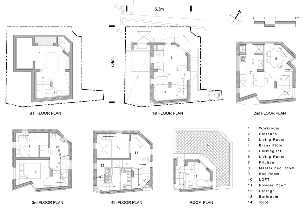 首尔“裂缝”之家 | 小地块中的大空间设计-65