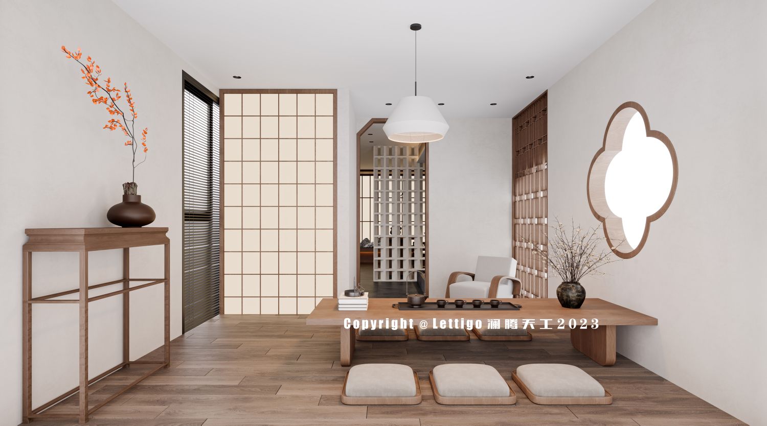 品茗，闲谈，会客，悠远气韵的茶室会所空间-8