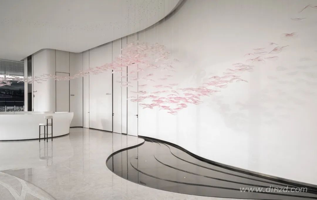 外滩·江月湾售楼处 | 现代简约融合自然之美-24