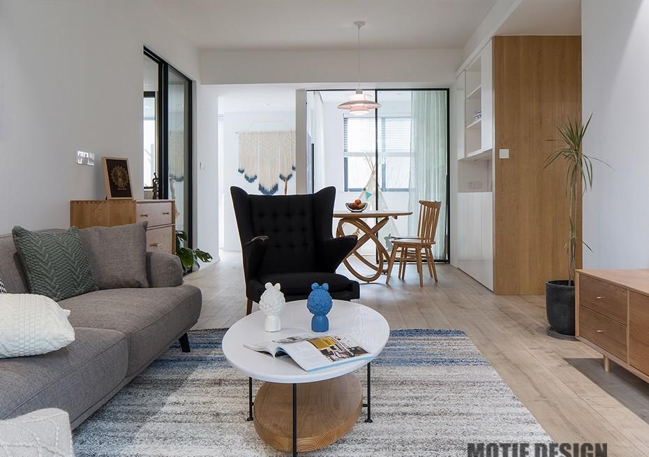 北欧风平层设计 | 原木色调与自然气息的完美融合-2