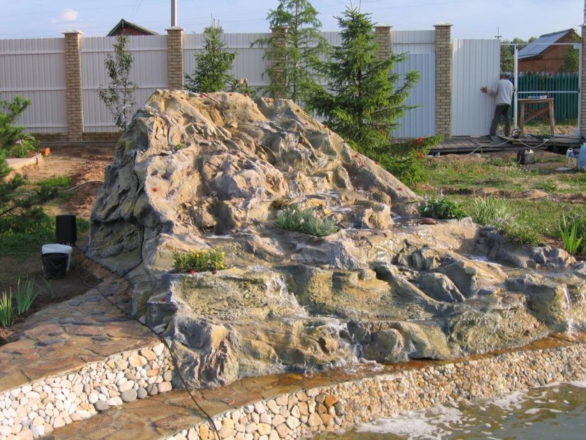 自制私家别墅瀑布-22