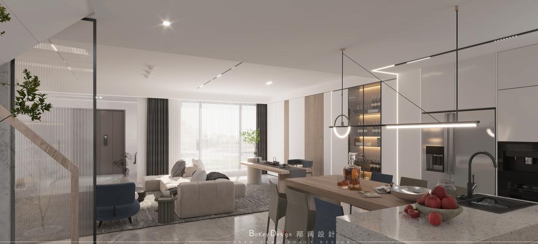 
中性色系叠拼别墅，舒适随性的治愈空间 -1