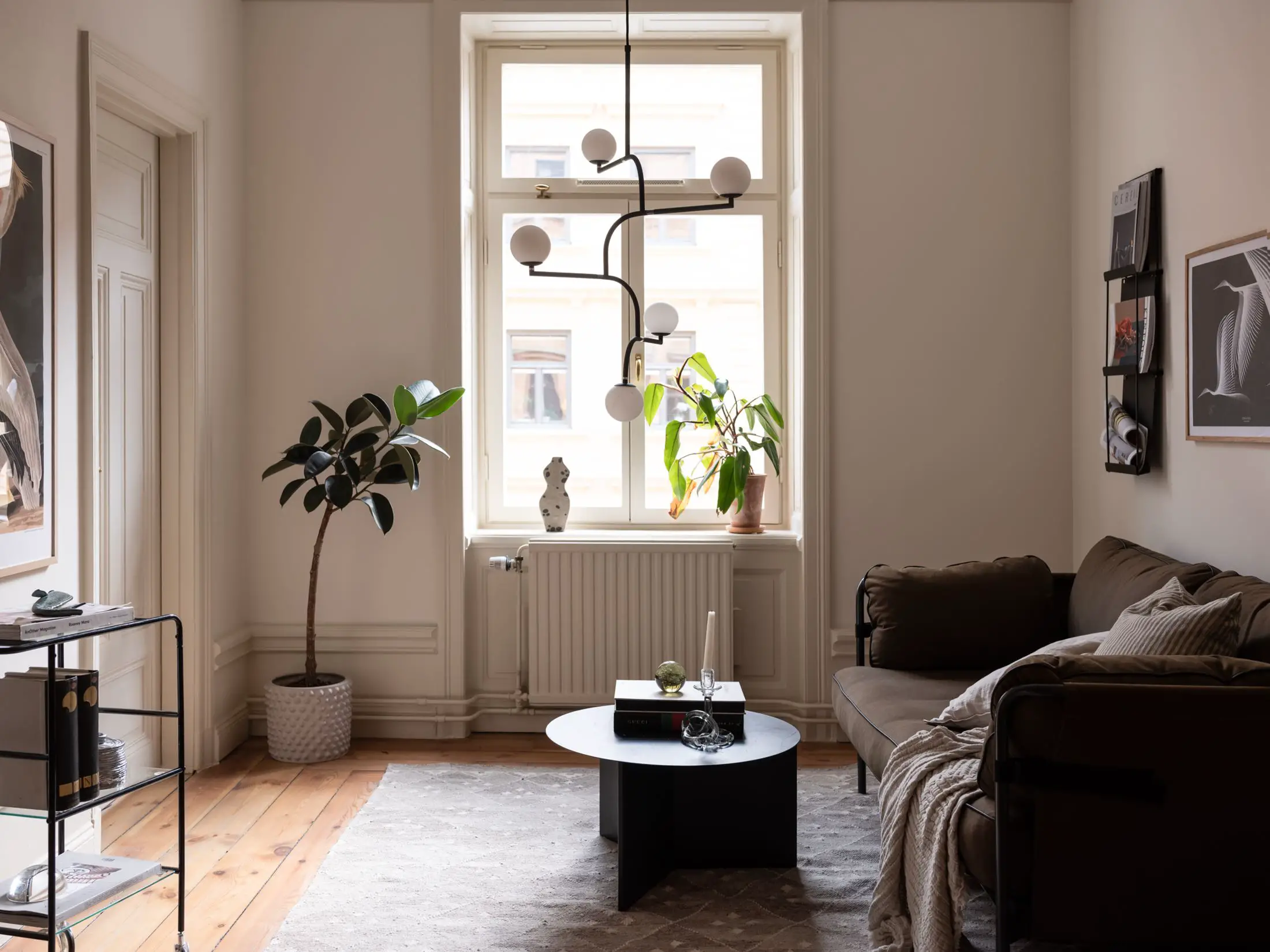 瑞典 53m2 粉色厨房公寓 | 温馨与复古的完美融合-5