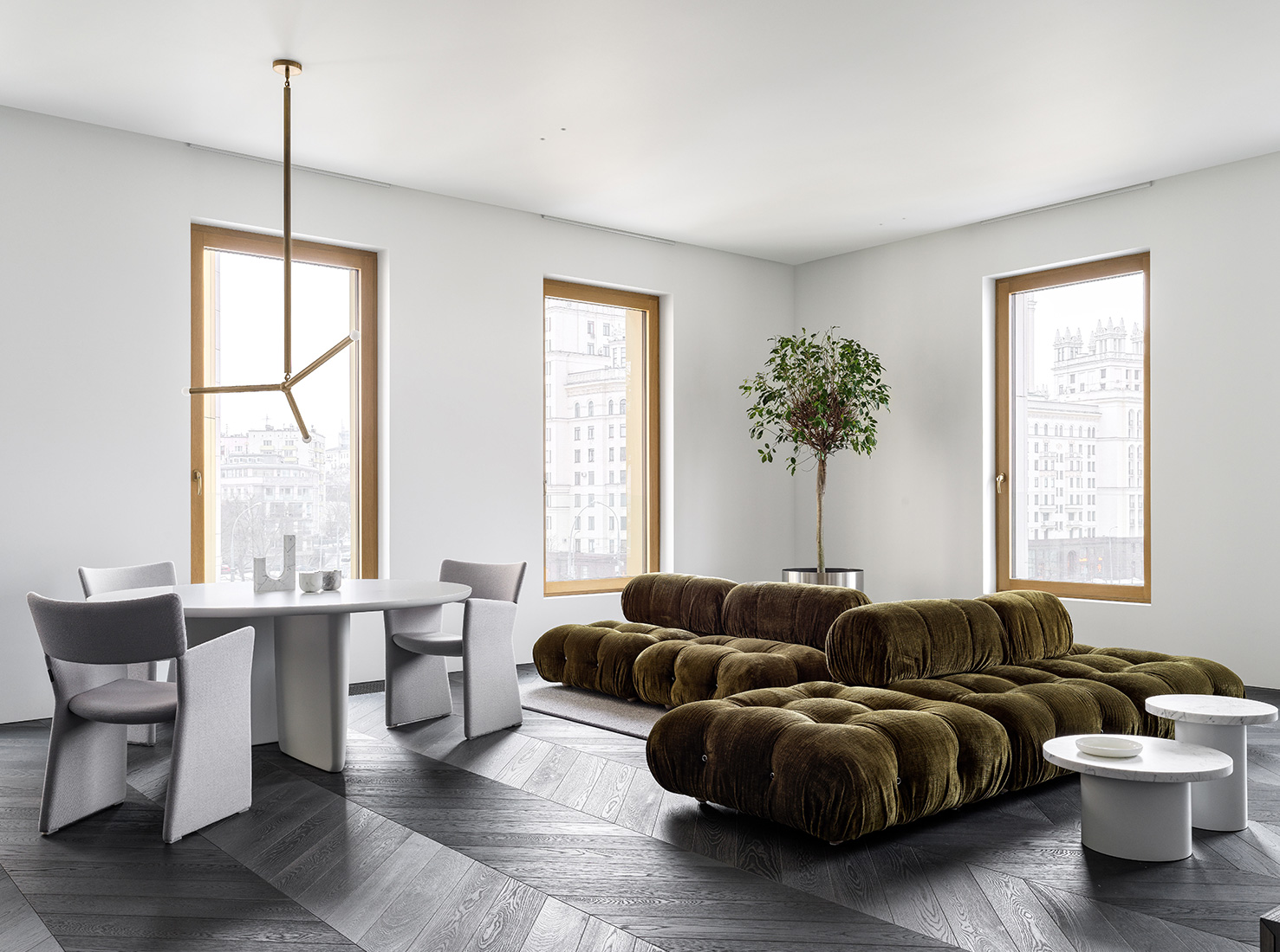 87 平米极简公寓,自然元素与功能的完美融合-0