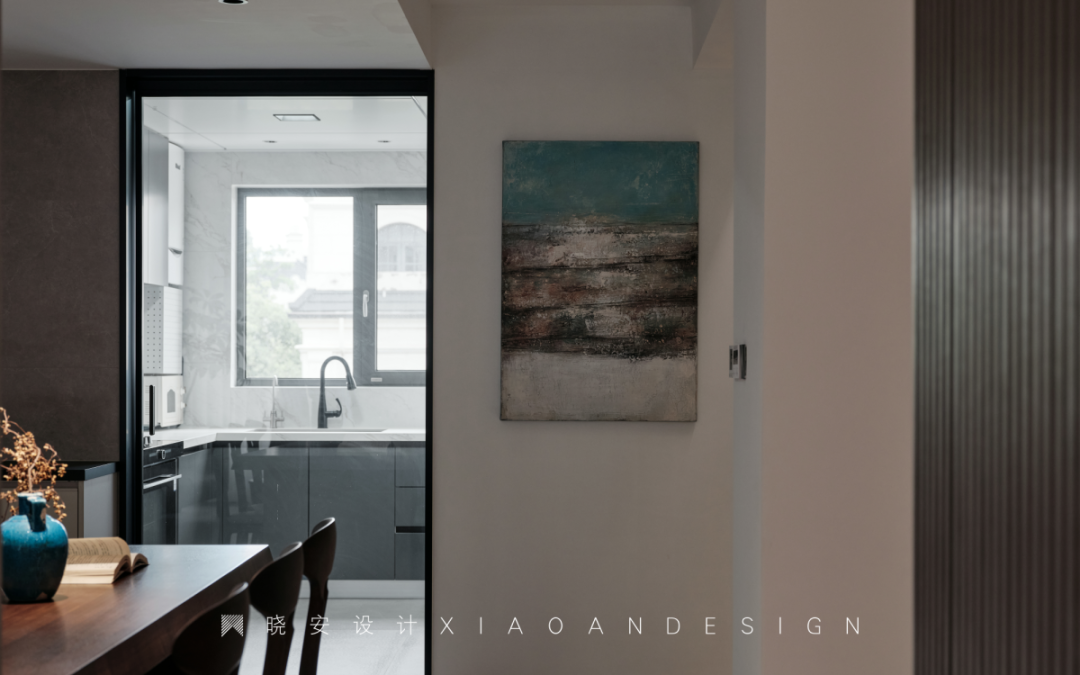 蓝色狂想曲 · 温婉和谐的现代家居设计丨晓安设计-34