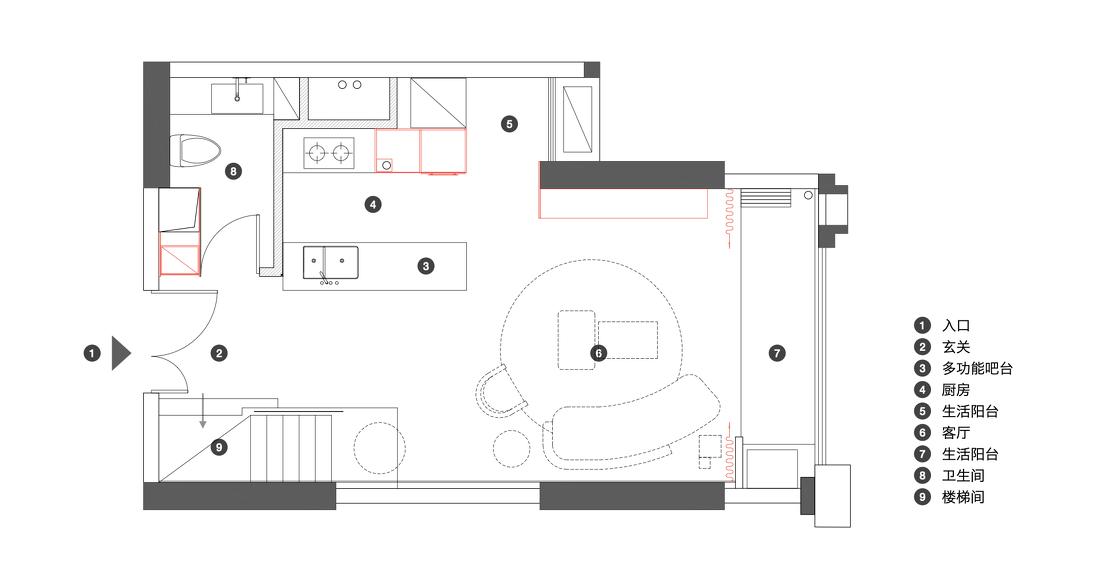 简约无界 · 85㎡高级灰单身公寓-8
