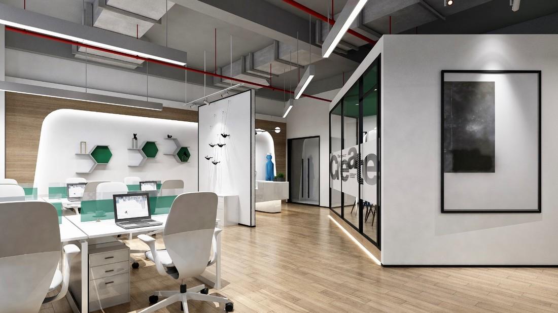 办公室设计 · 现代Loft风格-2