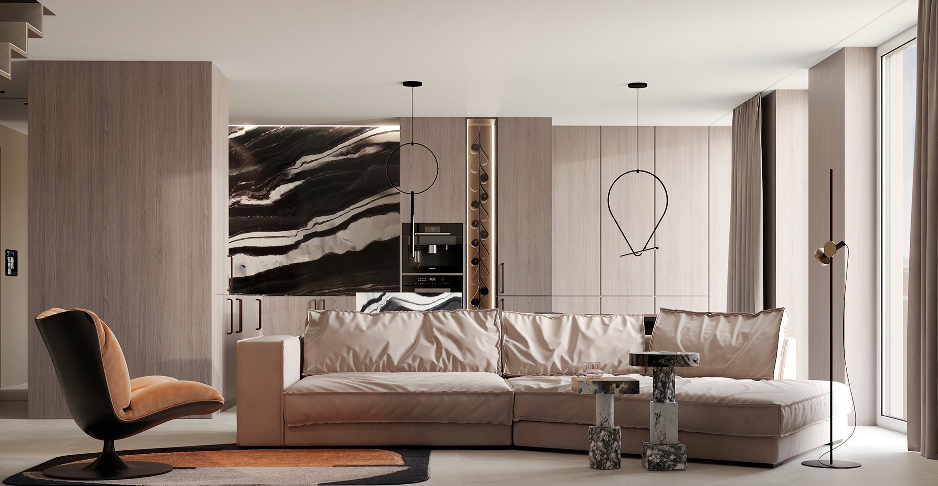 中性色系公寓设计-1