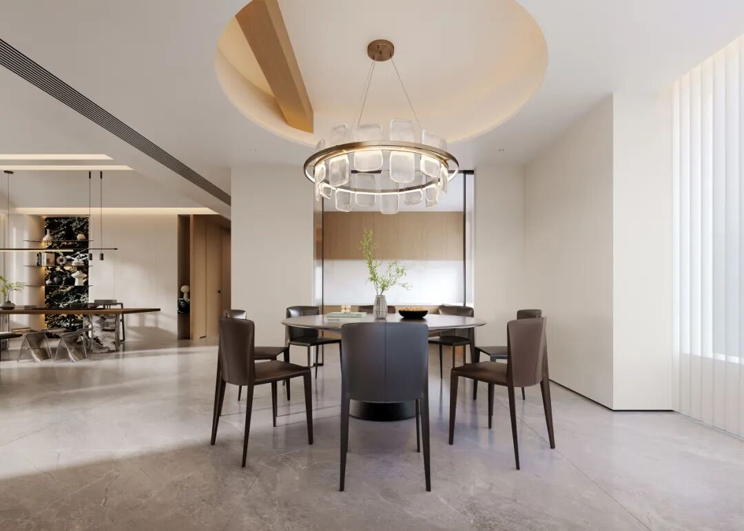 268㎡现代简约丨湖山一品丨中国湖南丨纵向·空间设计-12