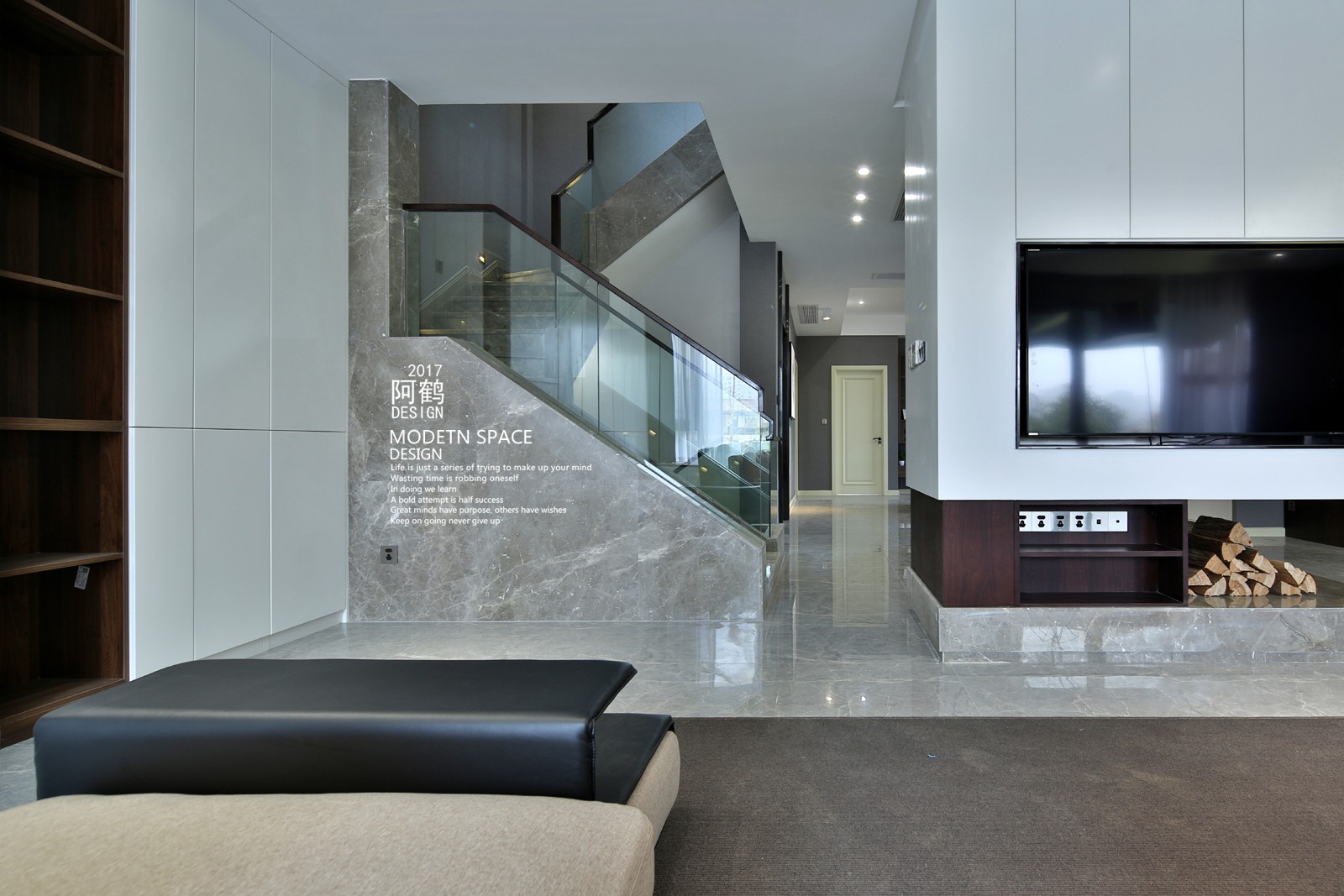 400㎡现代风别墅  阿鹤设计-8