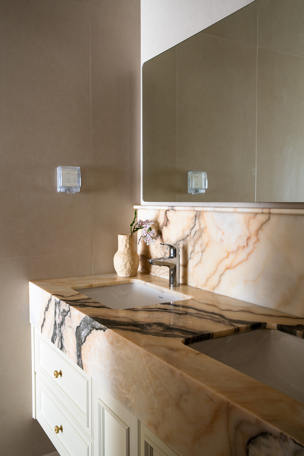 私宅设计丨轻法式+奶油风住宅丨中国嘉兴丨為设计-68