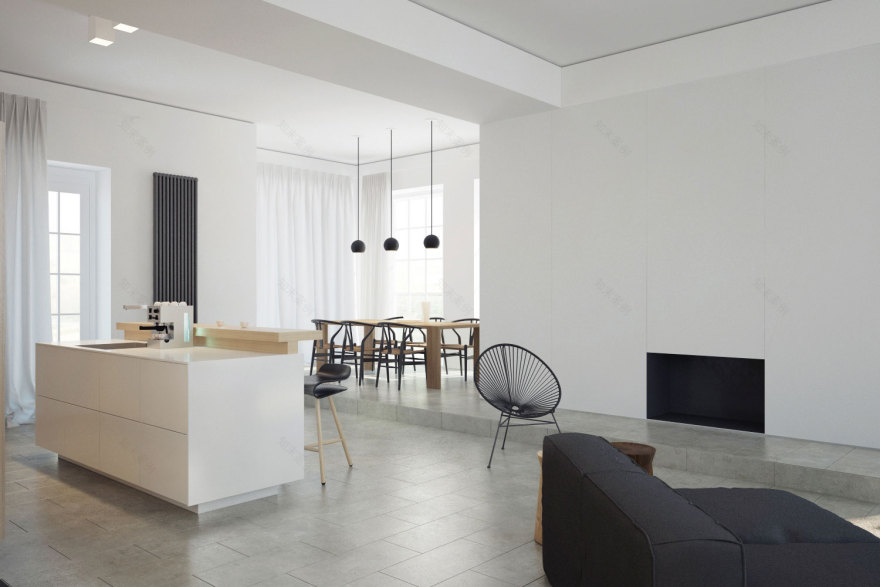 别墅室内设计丨乌克兰丨Yurima Architects-1