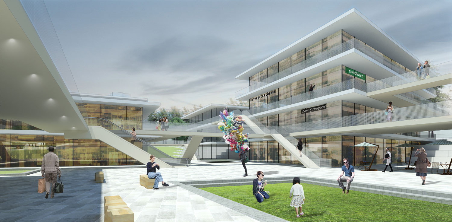 地形融入建筑，连接室内外空间的展览中心设计-17