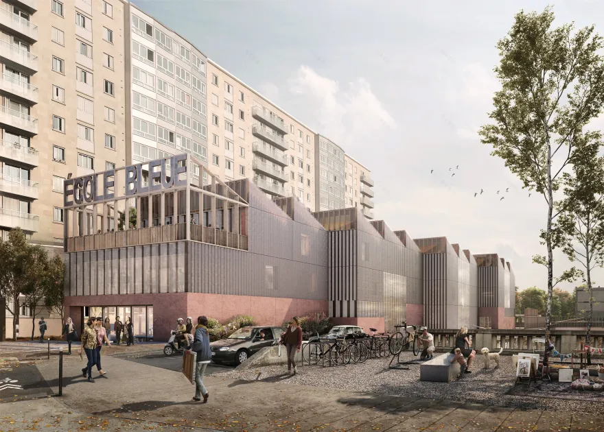 Ecole Bleue建筑项目丨法国巴黎丨Palast,Morris+Company等联合-0