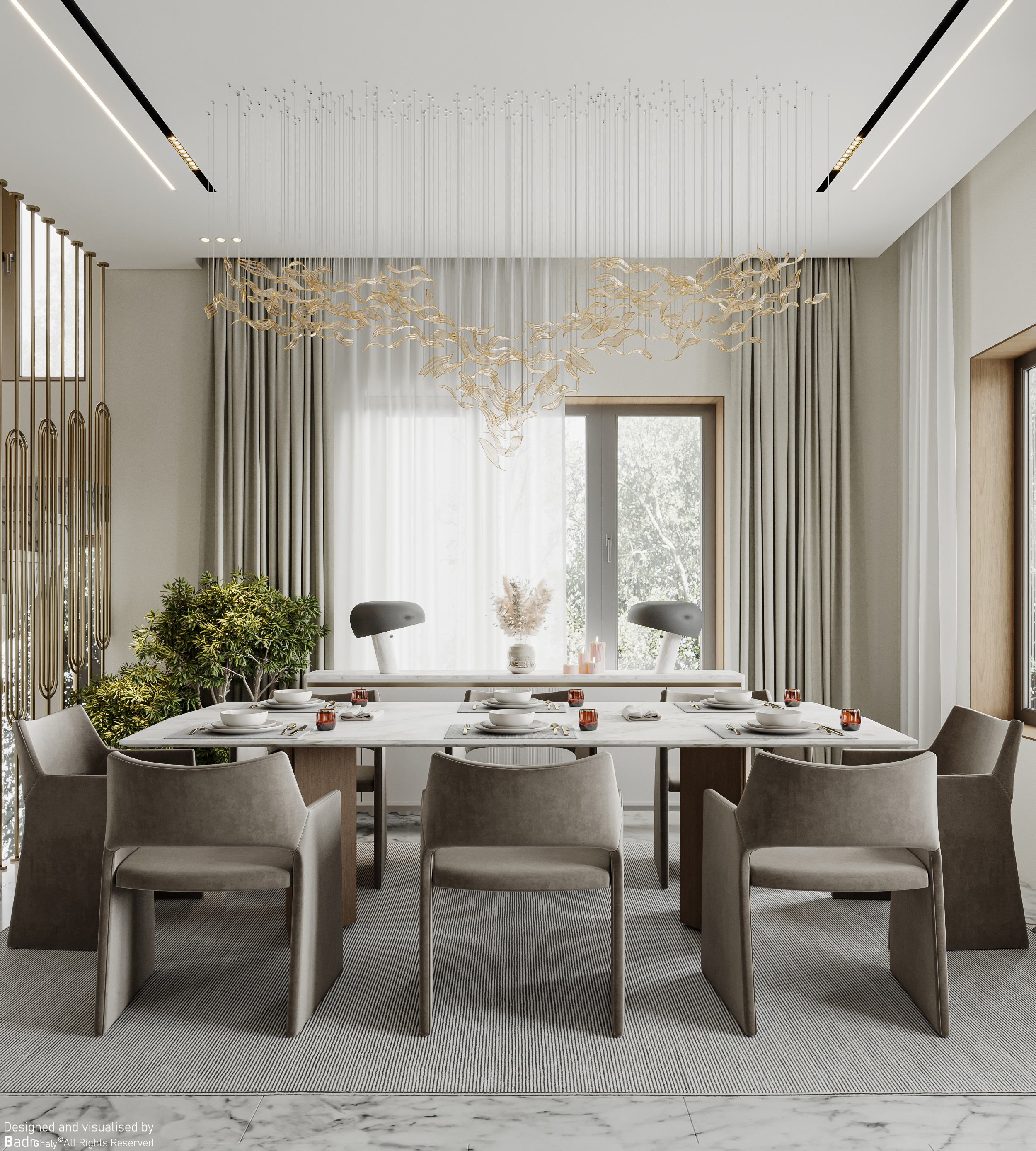 living floor of private villa-3