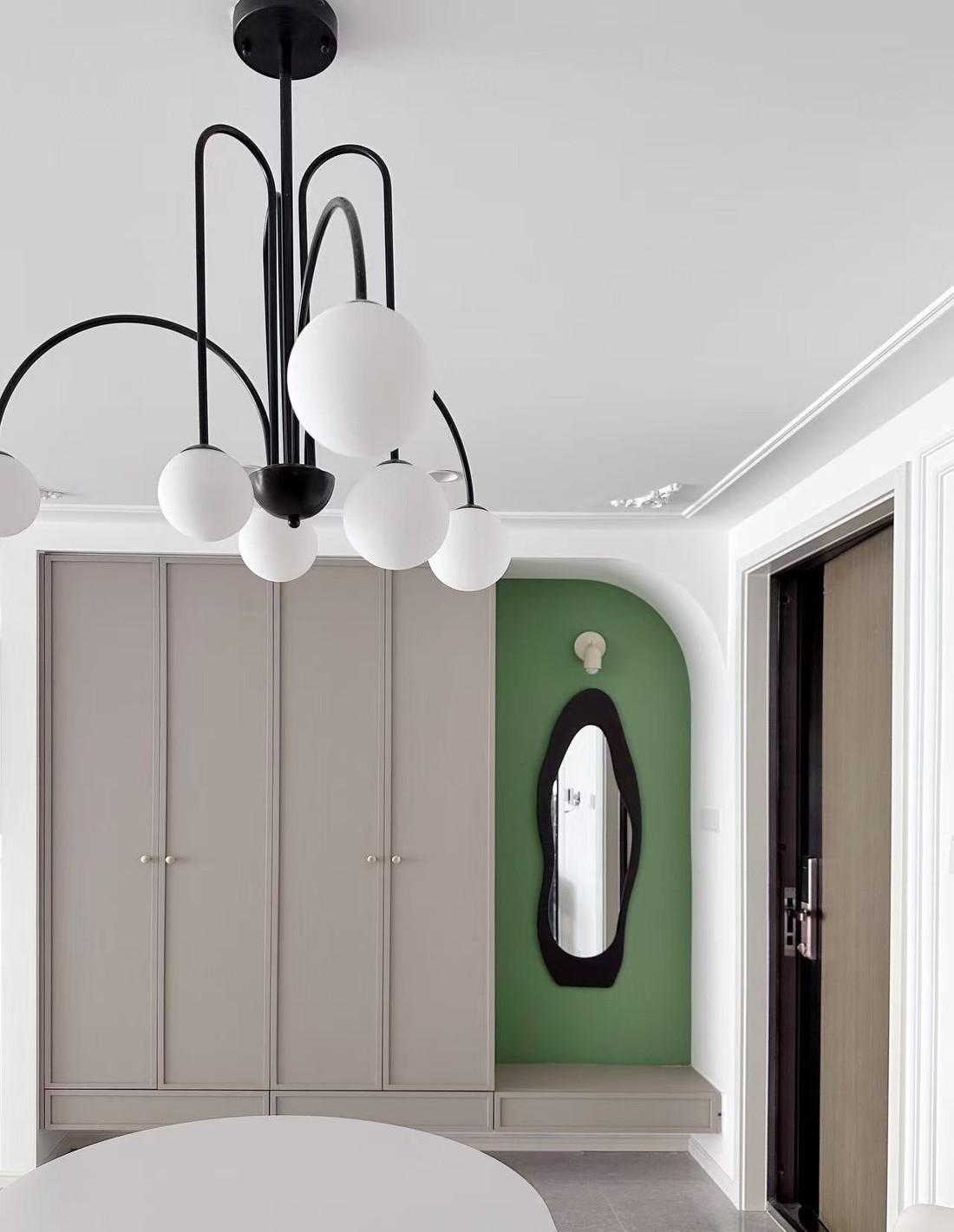 客厅里的书房,轻法式精装房改造-1