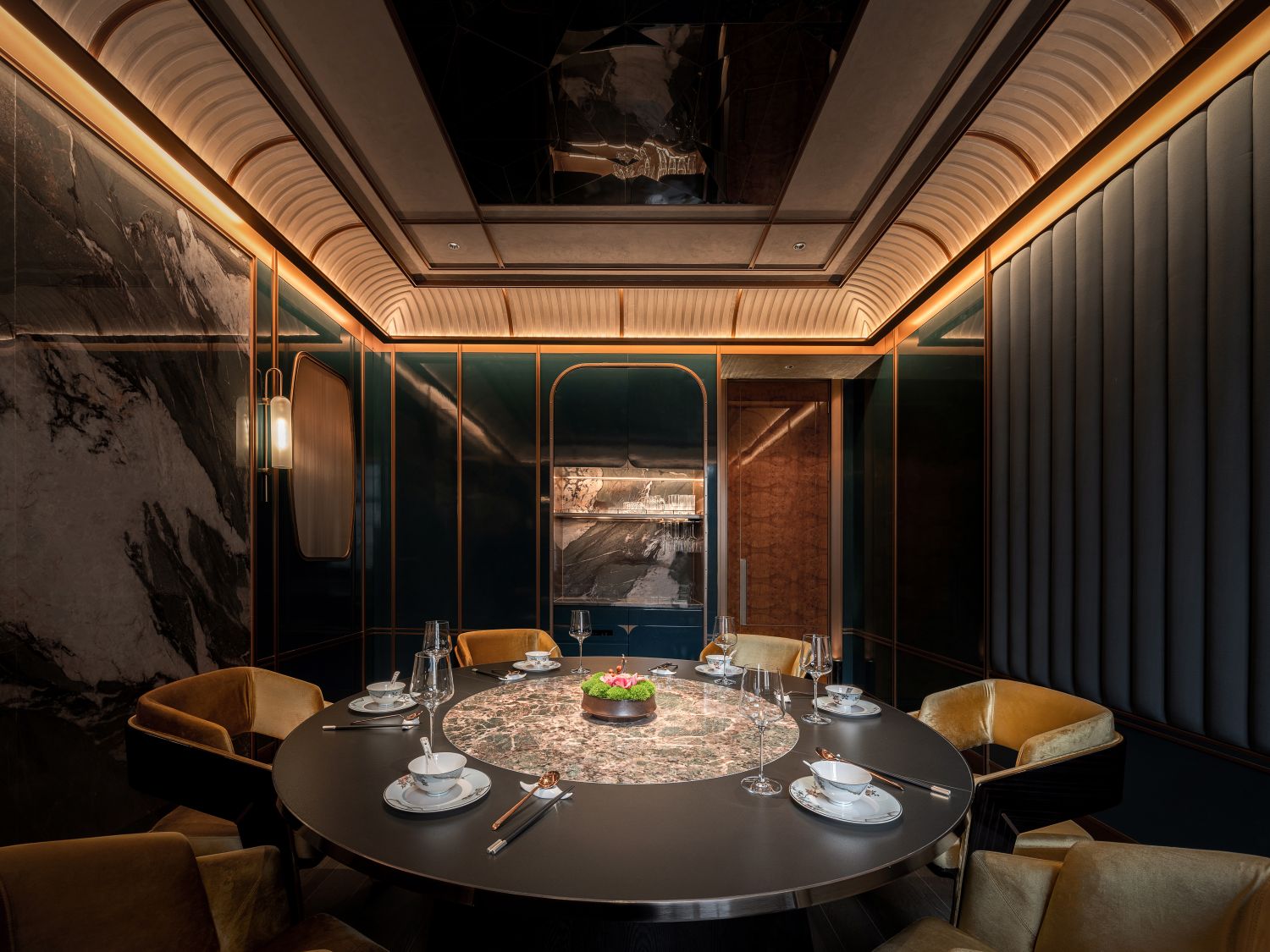 海湾荟 · 黄金地段的高端餐饮空间设计丨杭州肯纳室内设计有限公司-17