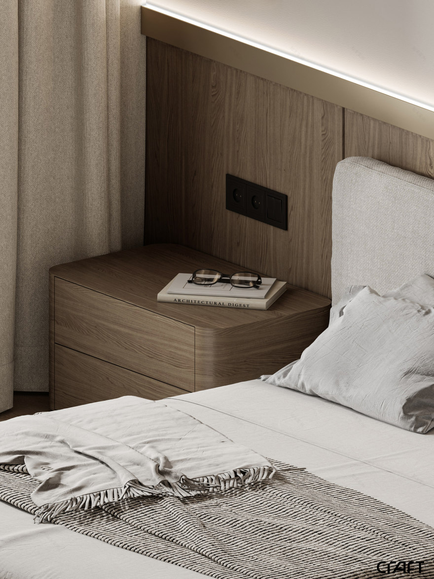 主卧室设计丨沙特阿拉伯利雅得-8