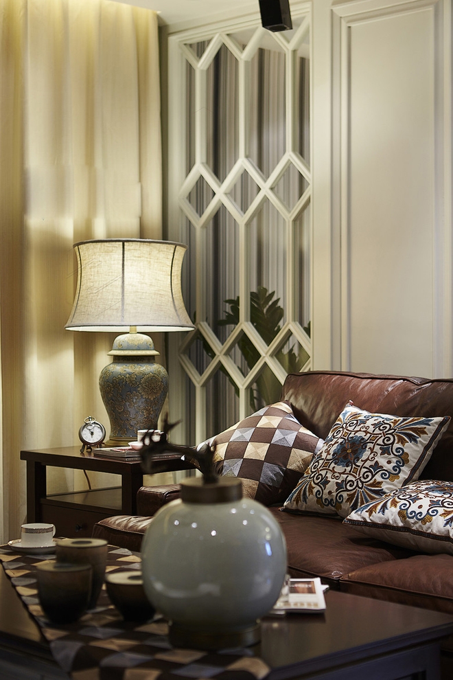 【上海实创装饰】控江新村128平美式混搭范儿老房改造-11