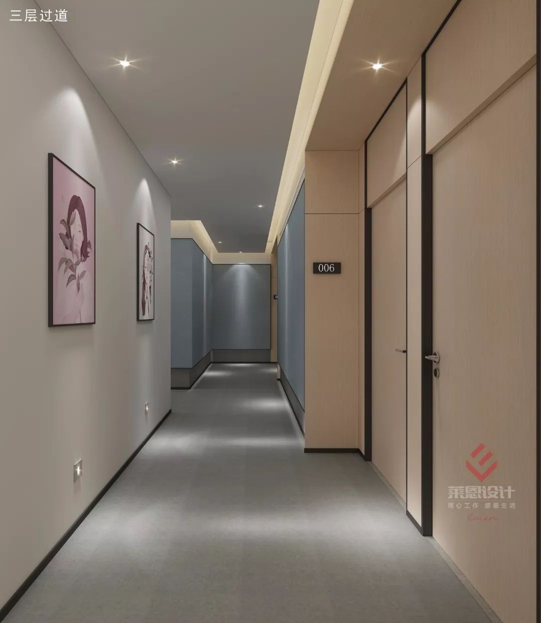 梦幻粉蓝,上海医疗美容医院设计诠释女性美-47