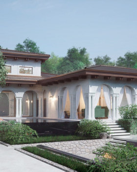 House with an area of 700 square meters
