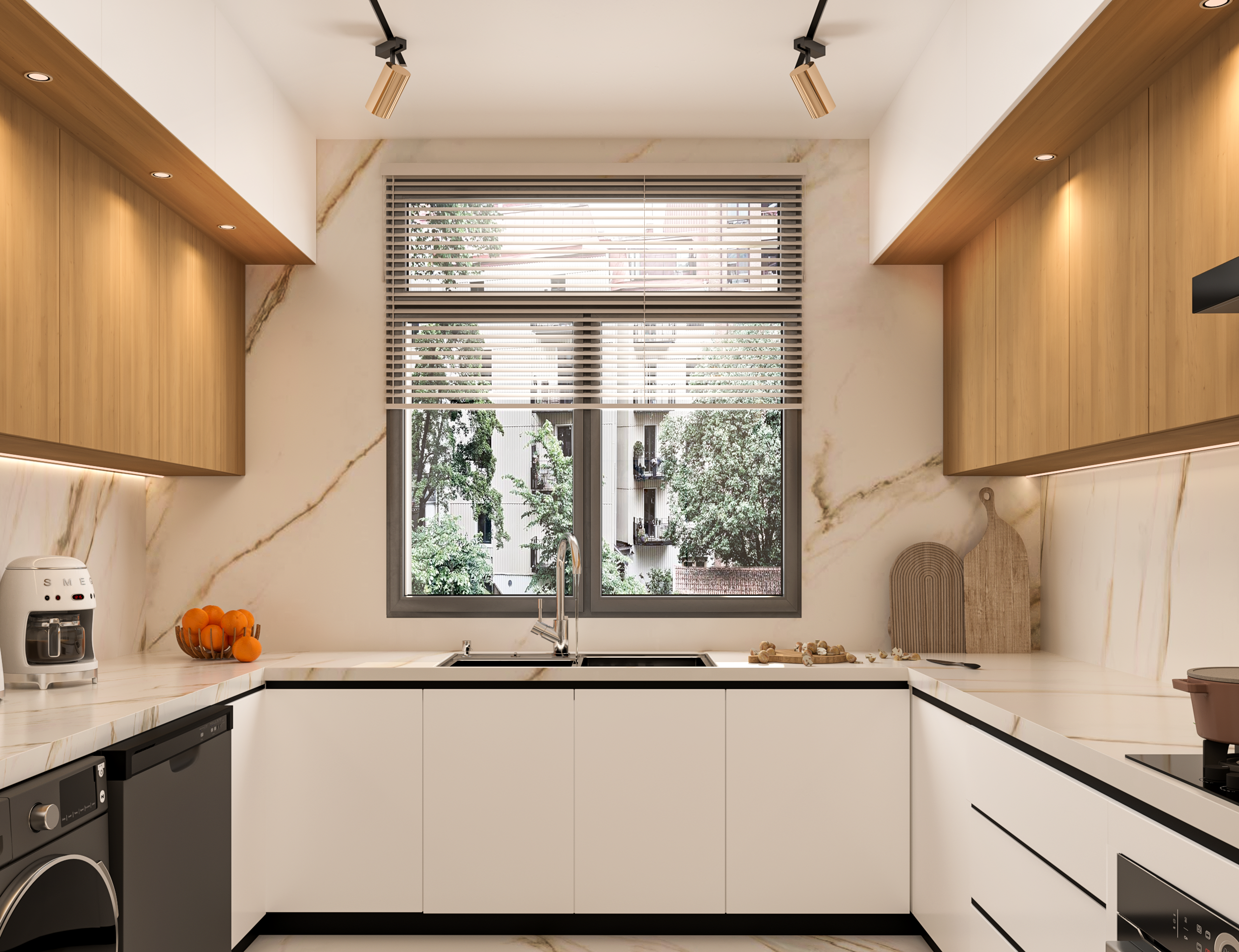 Modern Warmth Kitchen | Elegant Functional Living-0