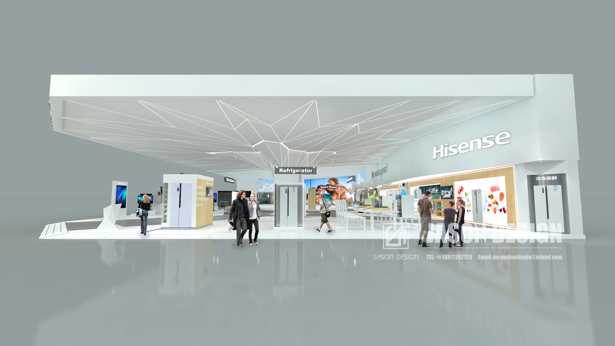 2017 年中国上海 AWE 海信展厅设计丨Jason zhao,YOYO pan-6