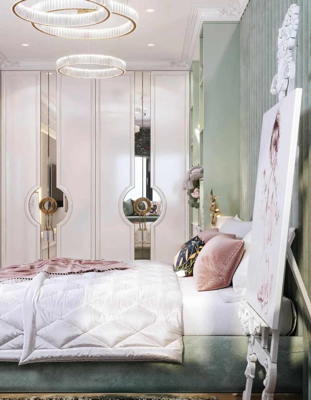 87㎡黄铜轻奢时尚家居丨Artis Interiors-27