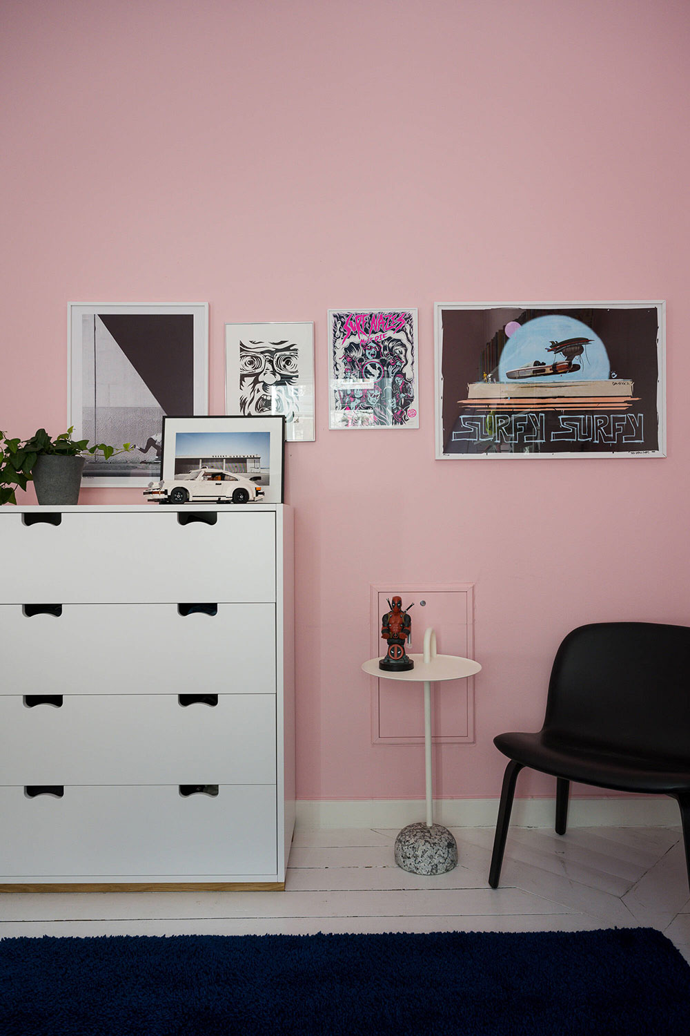 斯德哥尔摩橄榄绿公寓，冲浪板成独特装饰-31