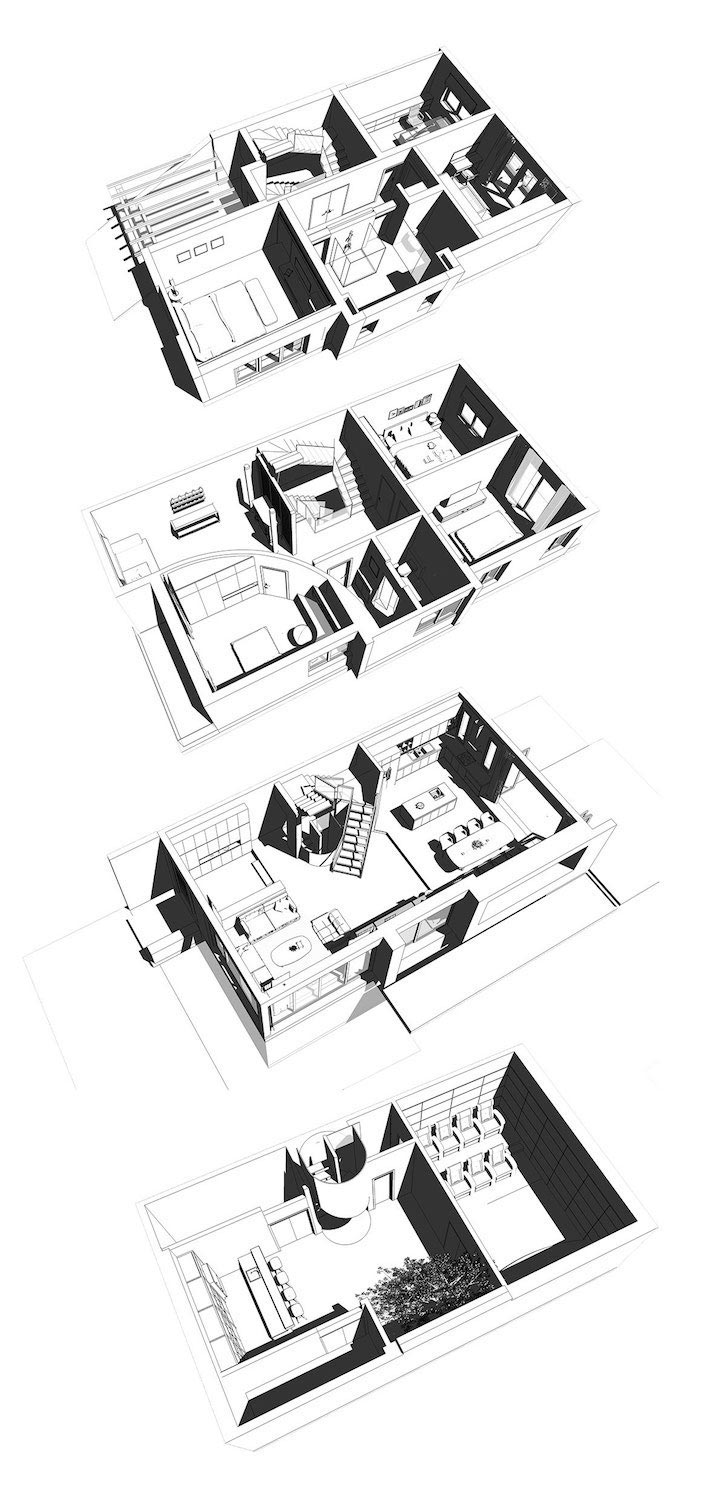 越南哈诺伊 T House，风水与现代设计的完美融合-32