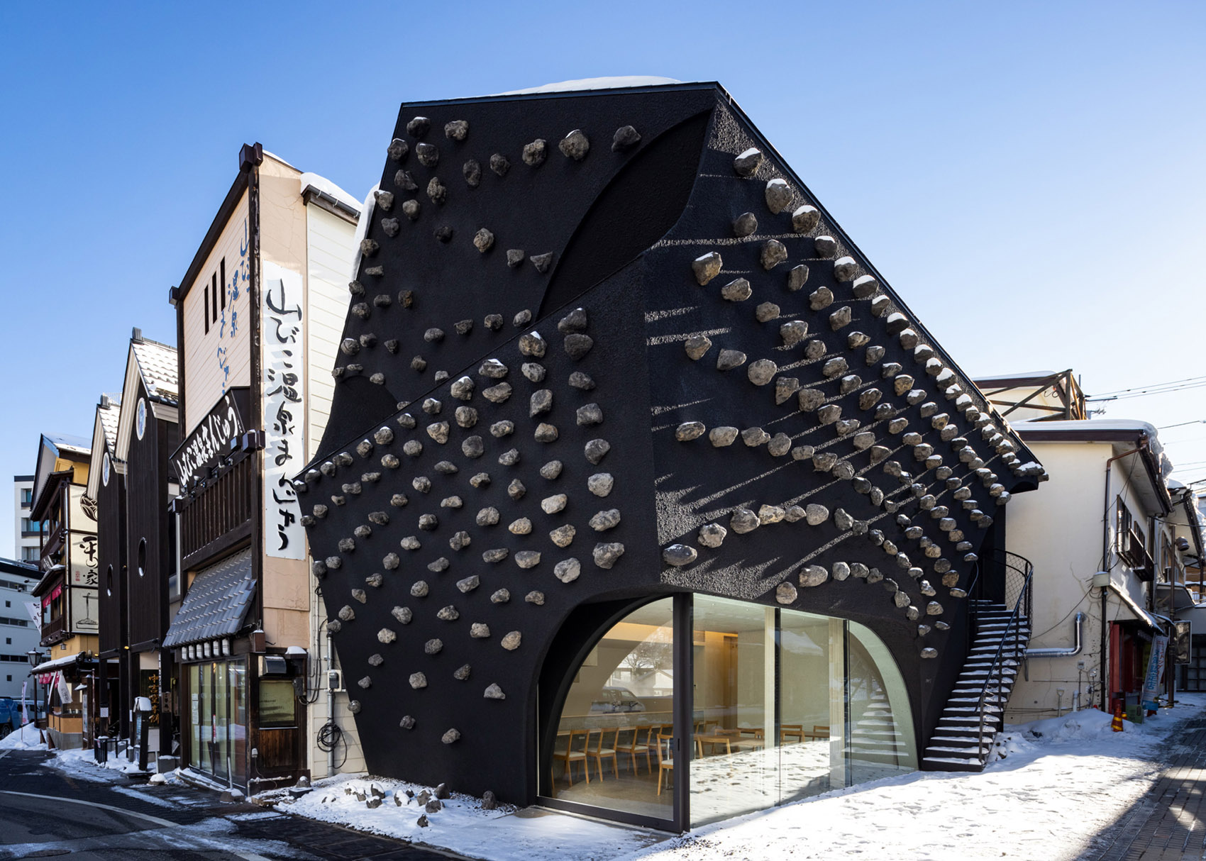 日本草津温泉旅馆丨隈研吾建筑都市设计事务所-7