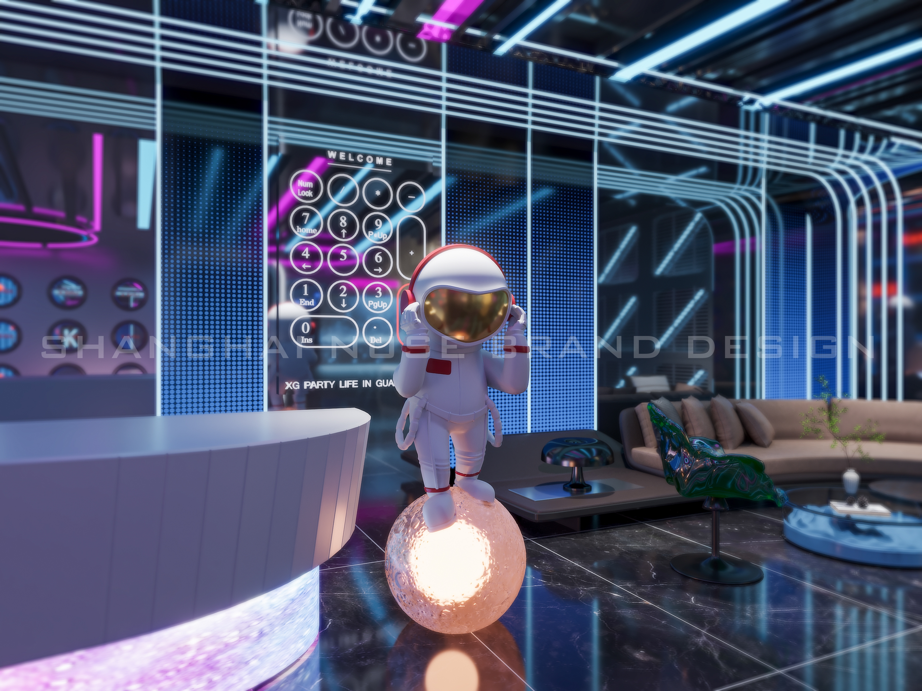 赛博朋克风KTV设计丨木村空间设计有限公司-5