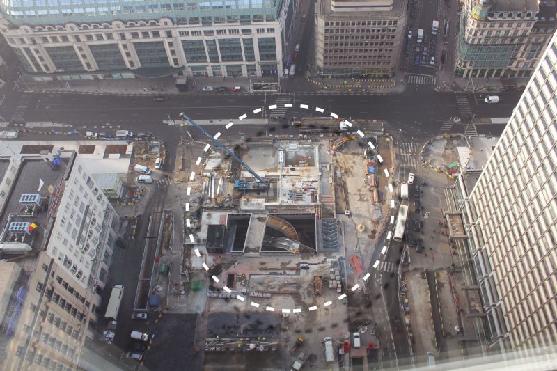 布鲁塞尔罗吉尔广场雨棚建设项目丨比利时-9