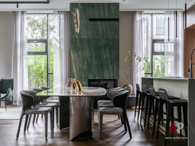 “Парк Фонте”四层高现代城镇住宅室内设计丨Чернявская Анастасия-15