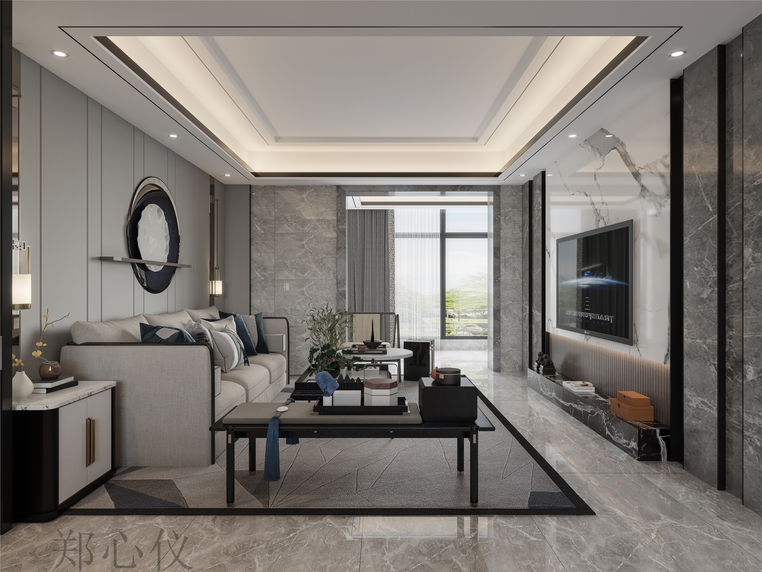 以淡为简，以简为美|| 干净素雅的现代新中式-3