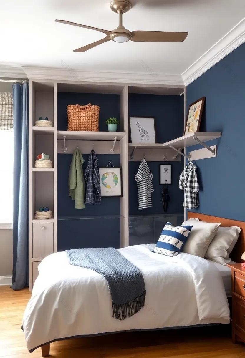 打造带内置衣柜的时尚男孩房-94