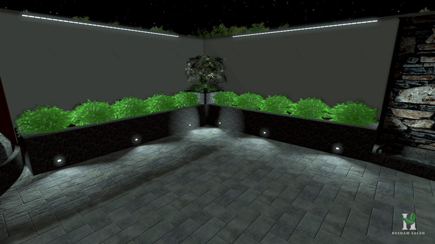 中型别墅(景观)丨Hesham Saleh-43