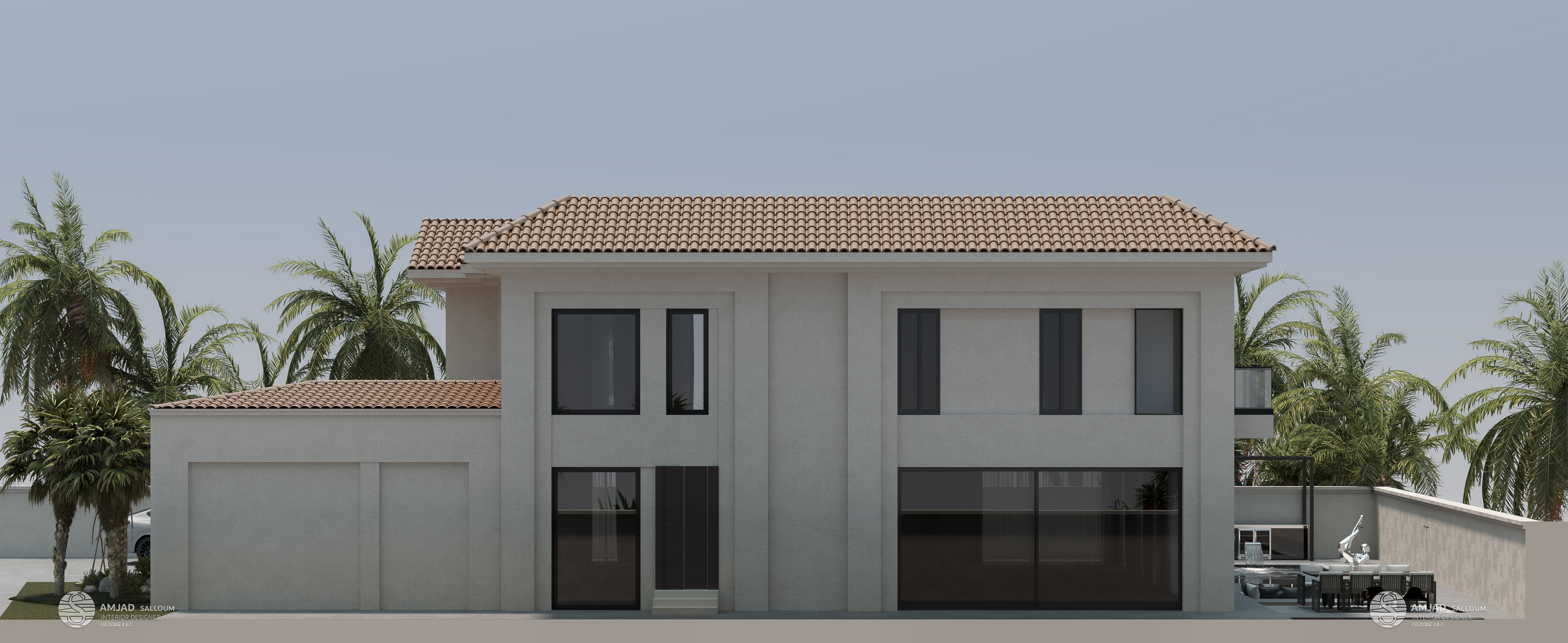 JUMEIRAH GOLF STATE 私人别墅室内设计丨阿联酋迪拜丨Amjad Salloum 室内设计工作室-14