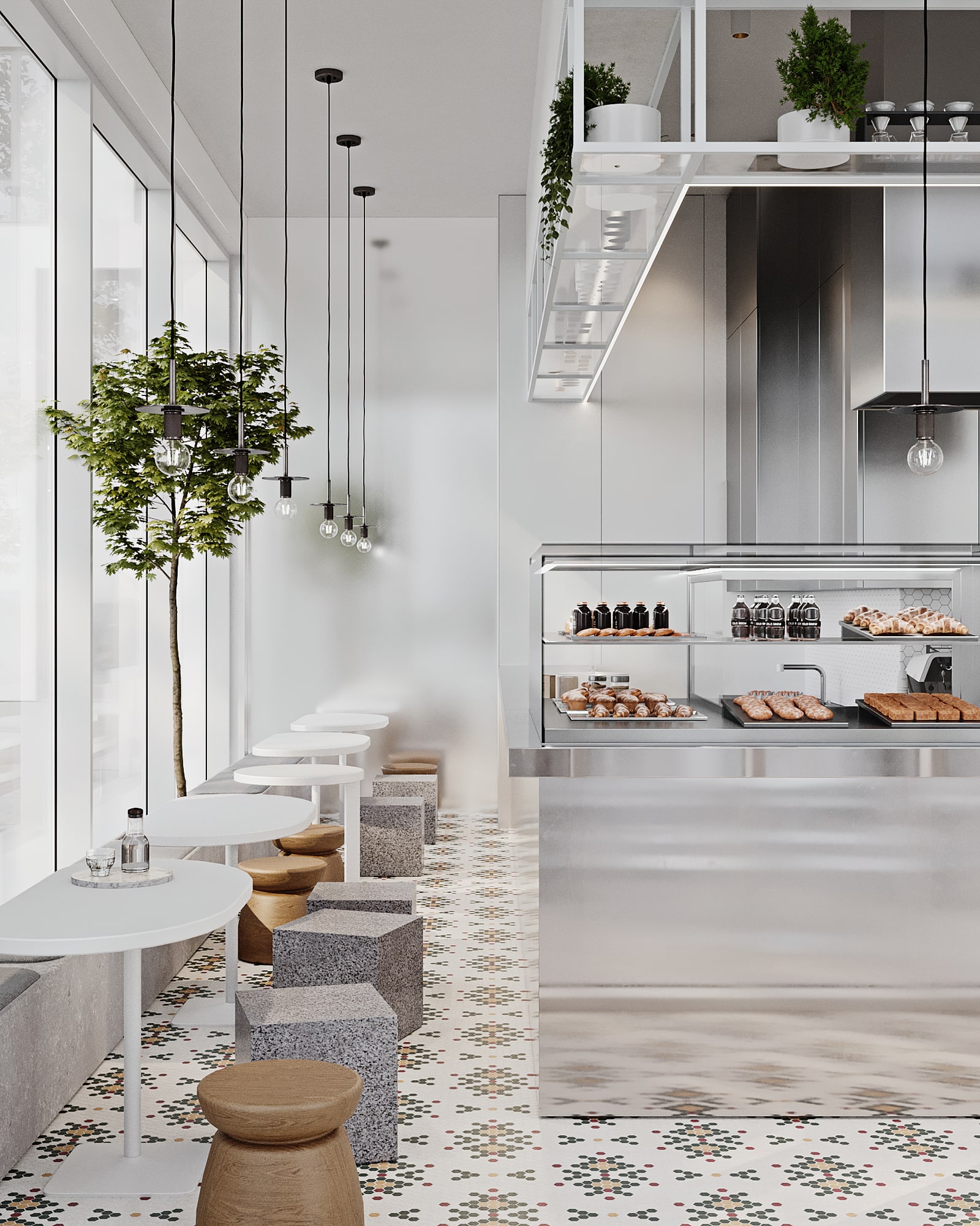 白咖啡屋丨卡塔尔多哈丨Echelle Interiors-7