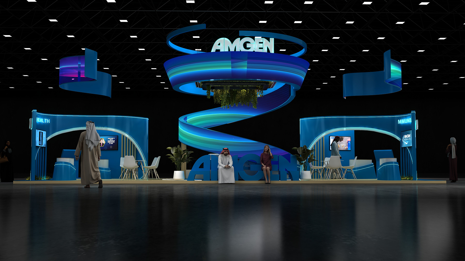 AMGEN展位设计提案丨阿联酋-3