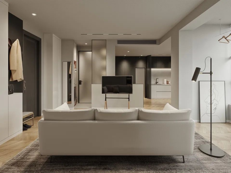 设想有一种酷|『都市青年』黑白灰的极致精简空间-19